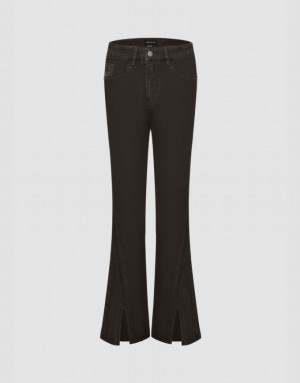 Brown Urban Revivo Flare Women's Jeans | CENKFB-975
