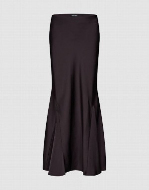 Purple Urban Revivo Maxi Fishtail Women's Skirts | CTABDS-801