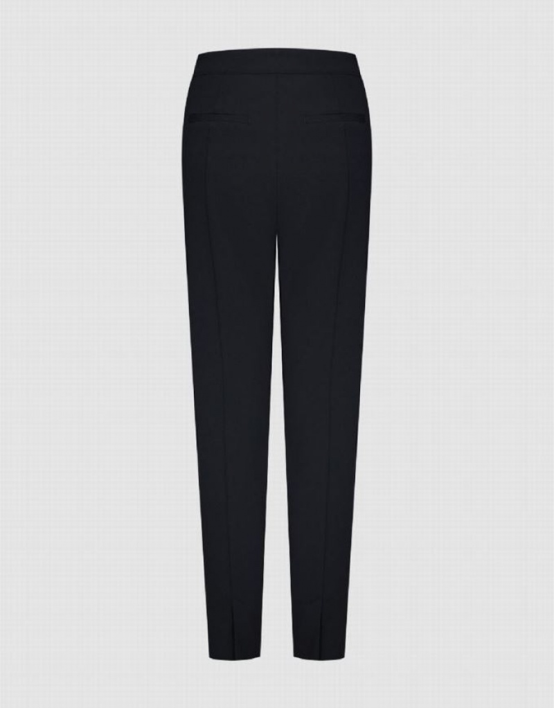 Black Urban Revivo Flare Women's Pants | HSYWJT-316