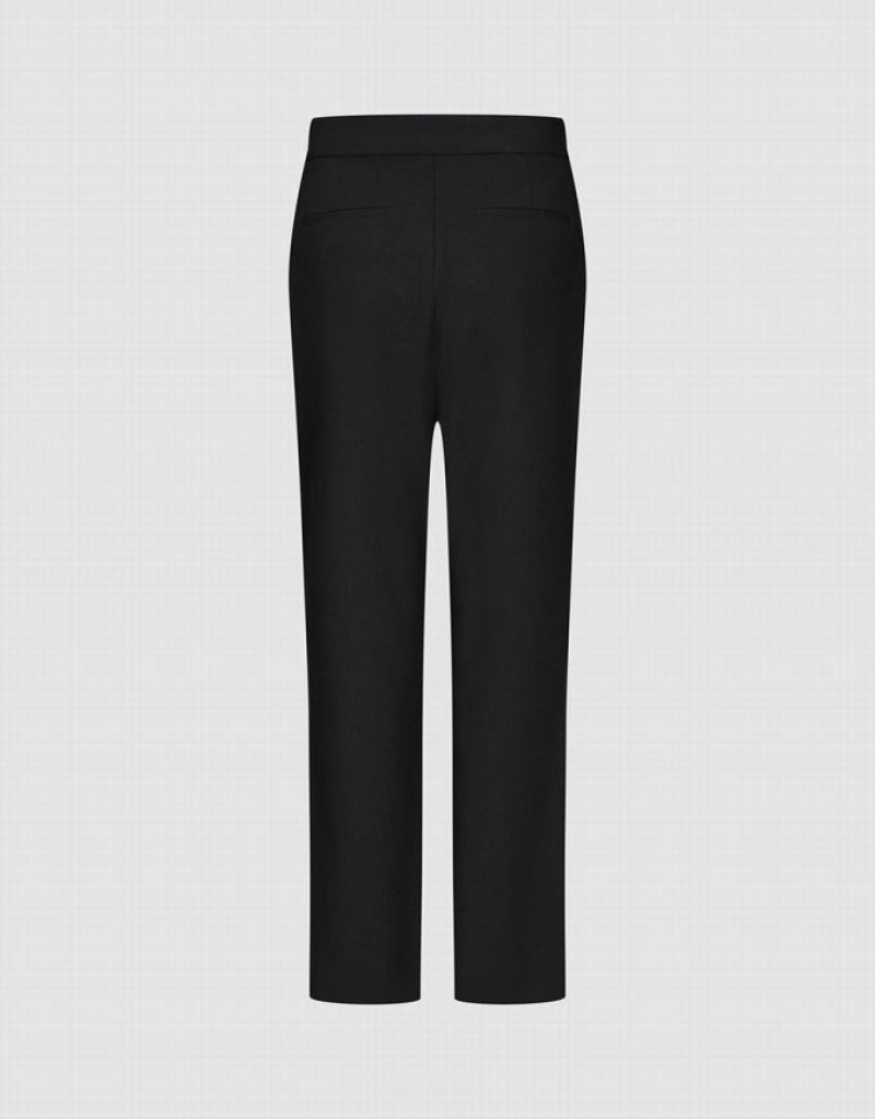 Black Urban Revivo Flare Women's Pants | SOPEHJ-234