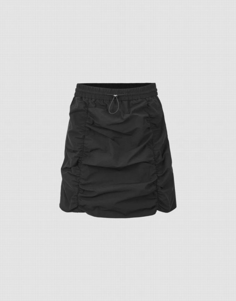 Black Urban Revivo Mini Straight Women\'s Skirts | LIZAVD-679