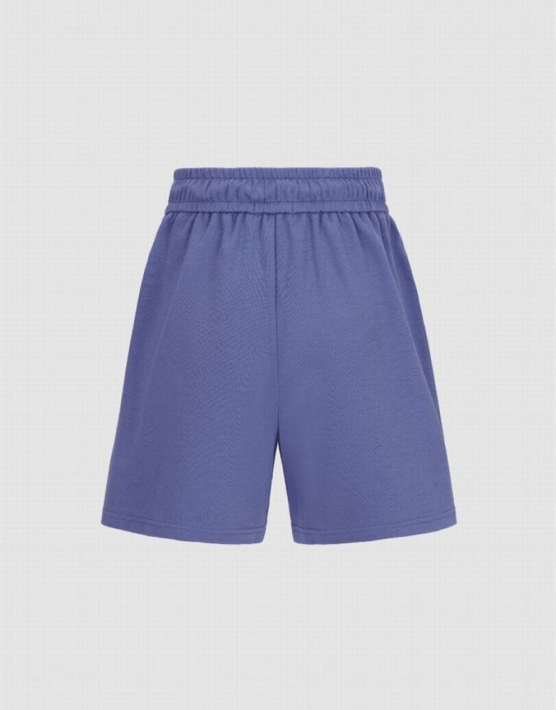 Blue Urban Revivo Drawstring Waist Women's Shorts | XTCBMW-076