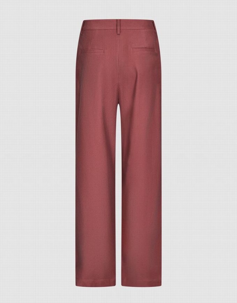 Brown Urban Revivo Tailored Wide-Leg Women's Pants | JVSPKZ-745