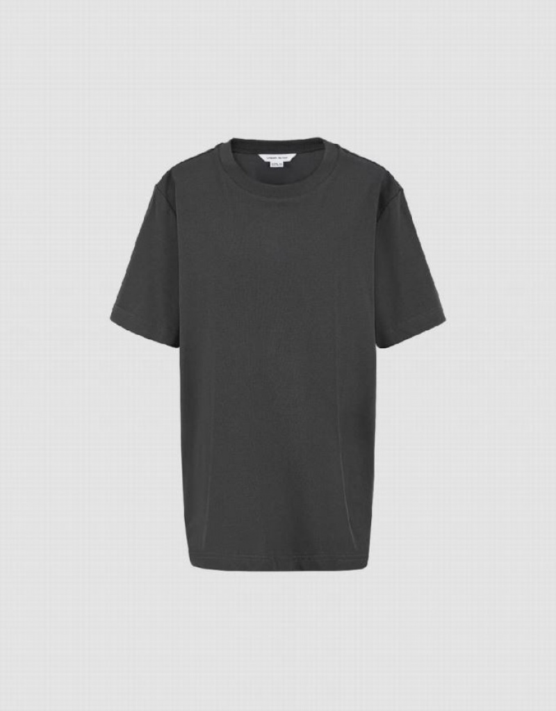 Grey Urban Revivo Basic Crew Neck Loose Women's T-Shirts | EBPVCA-173