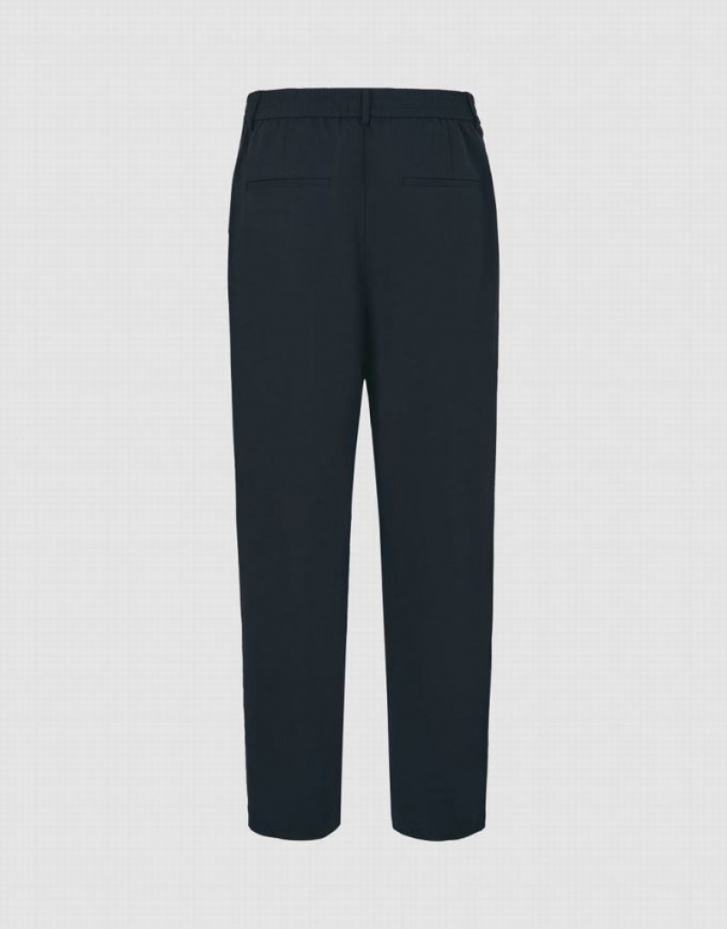 Grey Urban Revivo Loose Straight Men's Pants | HMVGOX-420
