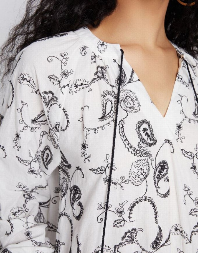 Grey Urban Revivo Paisley Split Hem Midi Women's Midi Dress | RAVUXP-849