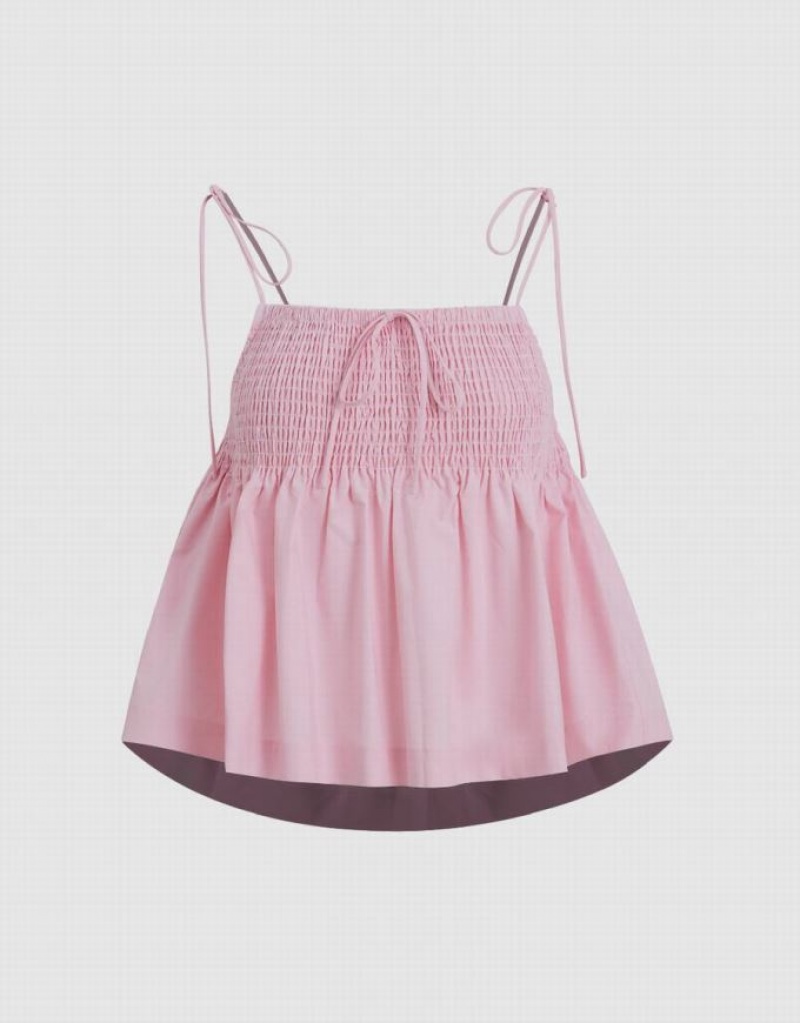 Pink Urban Revivo Off-Shoulder Cami Top Women's Blouse | PILOKT-547