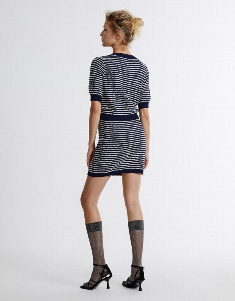 Stripes Urban Revivo Knitted Women's Skirts | LEYOIN-831