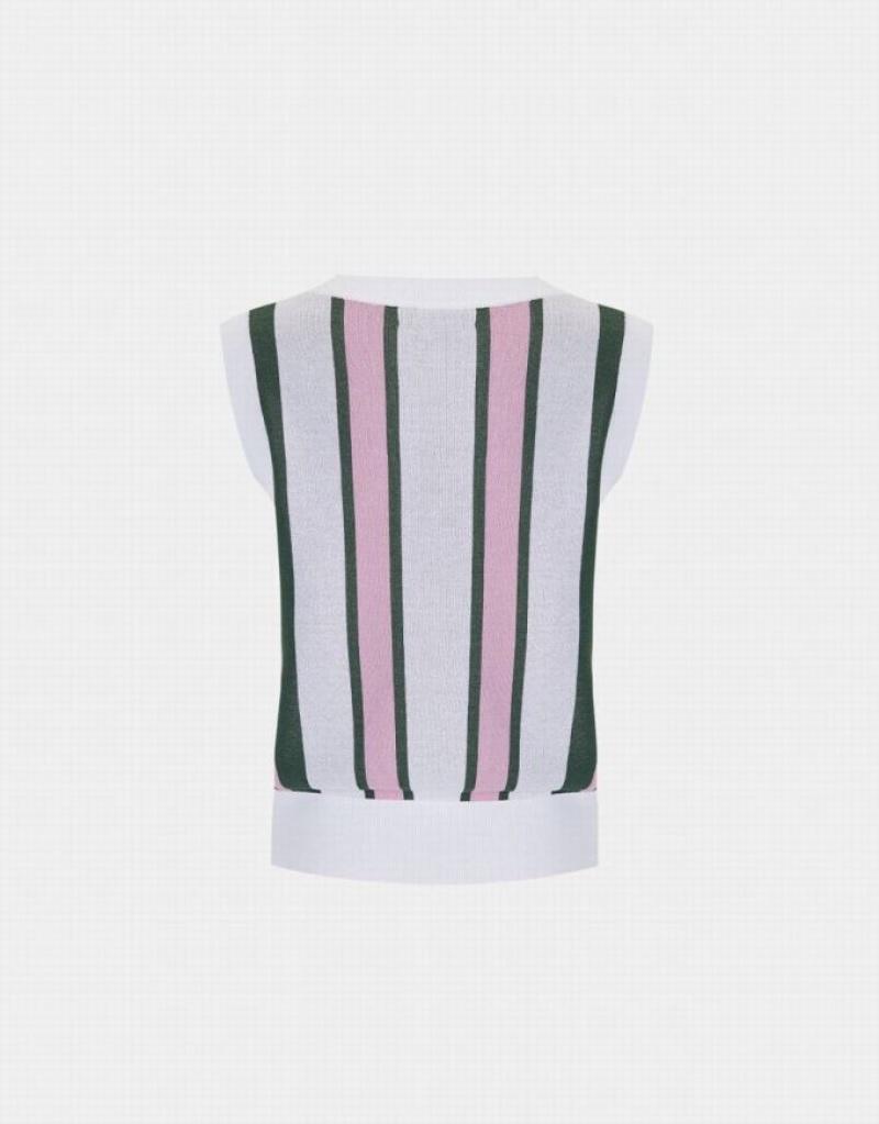 Stripes Urban Revivo Knitted Women's Tank Top | IFJYUP-185