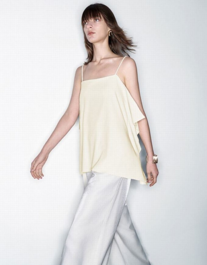 White Urban Revivo Raffle Women's Camisole | XTWBCL-840